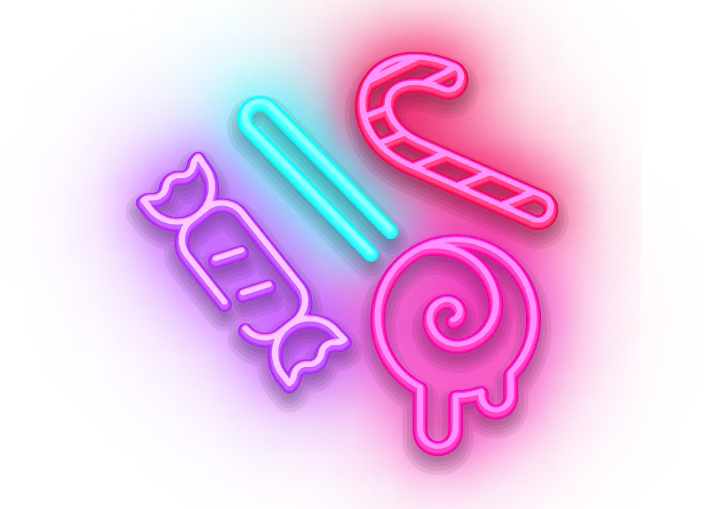 ハロウィン スイーツ ネオン